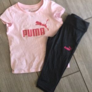 Girls shirt and leggings combo